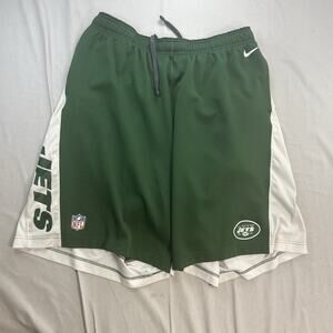 NIKE New York Jets NFL On The Field Shorts Mens 3XL Green